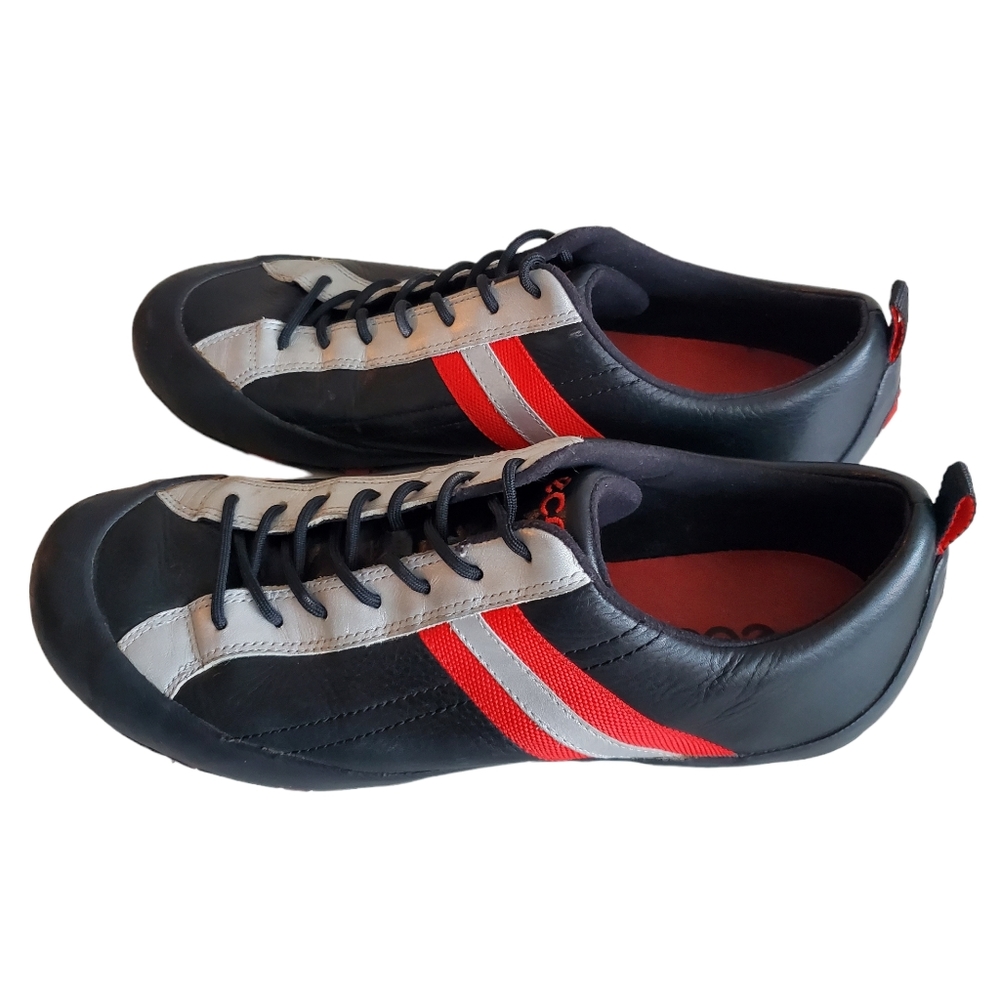 Ecco Black and Red Women's Sneakers - Picture 4 of 7